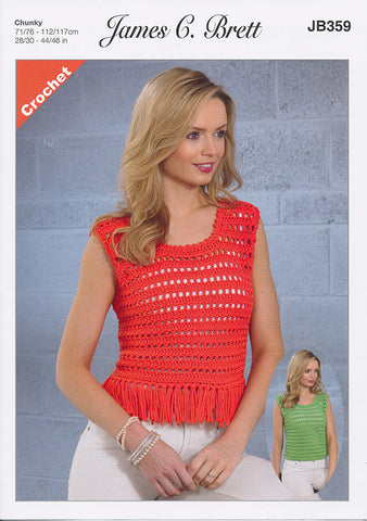 Tops in James C. Brett Noodles (JB359)