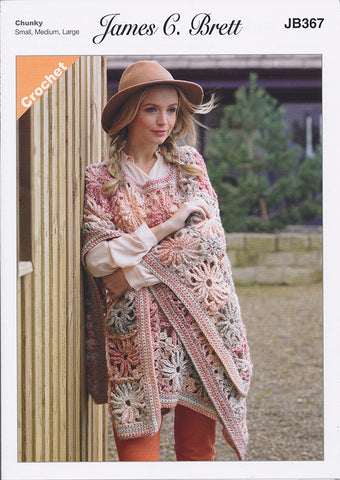 Cape in James C. Brett Marble Chunky (JB367)