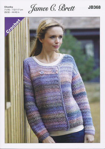 Jacket in James C. Brett Marble Chunky (JB368)