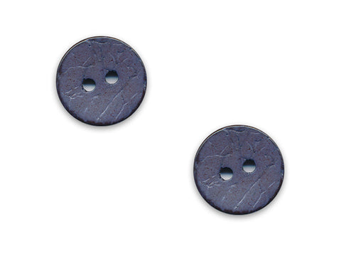 Round Shell Effect Buttons - Blue - 120