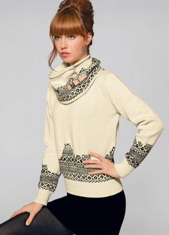 Large Jacquard Snood in Bergere de France Ideal (704.83)