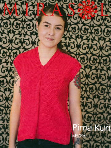Cotton V-Neck Tunic in Mirasol Pima Kuri (M5096)