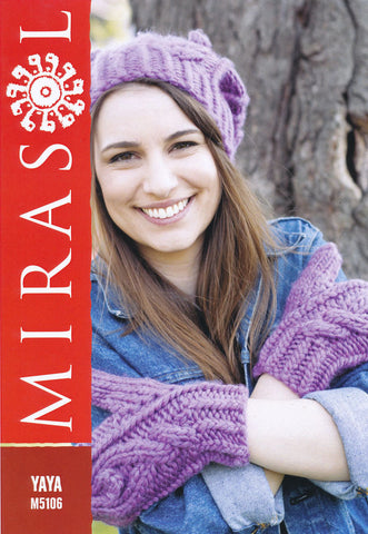 Cable Hat and Mittens in Mirasol Yaya (M5106)