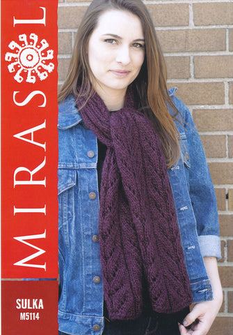 Cascading Leaves Scarf in Mirasol Sulka (M5114)