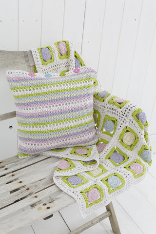 Throw and Cushion in Stylecraft Malabar (9147)