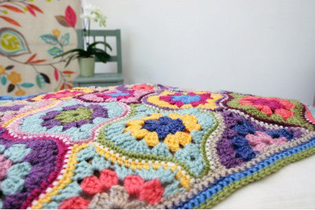 Mystical Lanterns Crochet Blanket in Stylecraft Life DK