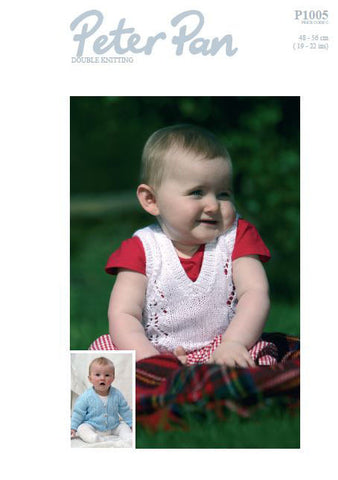 Cardigan, Jumper and Slipover in Peter Pan DK (P1005) Digital Version