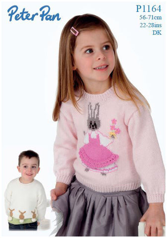 Bunny Sweaters in Peter Pan DK (P1164) Digital Version