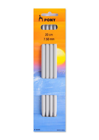 Pony Double Point Knitting Needles (Plastic) - 20cm (Set of 4)