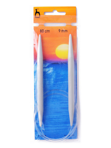 Pony Circular Knitting Needles (Plastic) - 80cm
