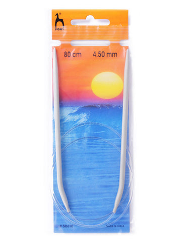 Pony Circular Knitting Needles (Aluminium) - 80cm