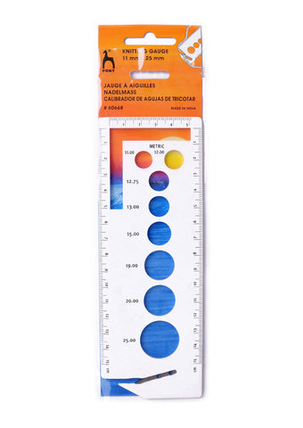 Pony Knitting Gauge - 11mm - 25mm