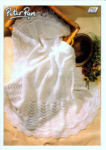 Babys Shawl in Peter Pan 4 Ply (P820)