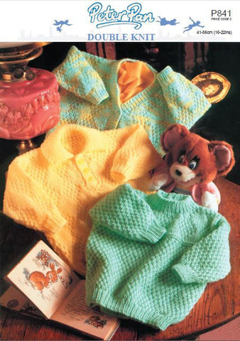 Cardigan, Sweater and Shirt Sweater in Peter Pan DK (P841) Digital Version