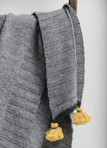 Scandia Throw in Blue Sky Woolstok (20169)