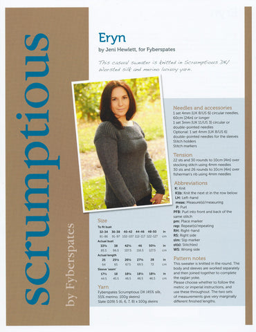 Eryn in Fyberspates Scrumptious DK