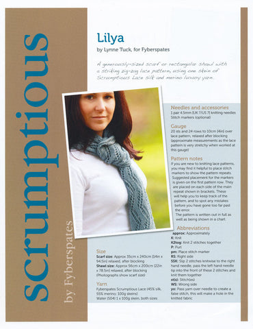 Lilya in Fyberspates Scrumptious Lace