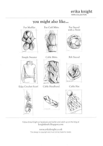 Zig Zag Snood and Mittens - Erika Knight