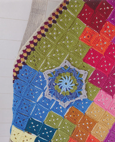 Square in a square Throw in Stylecraft Life DK (9232)