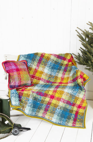 Crochet Blanket and Cushion Cover in Stylecraft Special DK (9255)