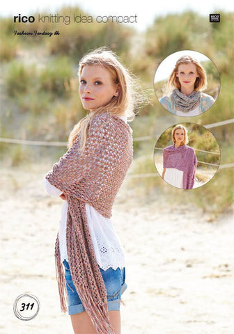 Shawls and Snood in Rico Design Fashion Fantasy DK (311)