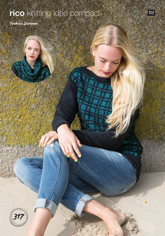 Sweater and Cowl in Rico Design Fashion Summer (317)