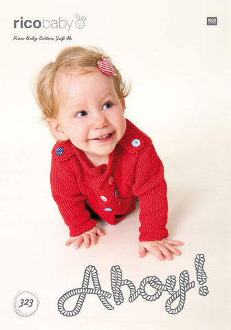 Cardigans with Stand-Up Collar in Rico Design Baby Cotton Soft DK (323)