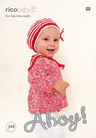 Sailors Sweater and Sailors Hat in Rico Design Baby Cotton Soft DK (324)