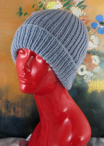Simple Unisex Ski Beanie by MadMonkeyKnits (507) - Digital Version