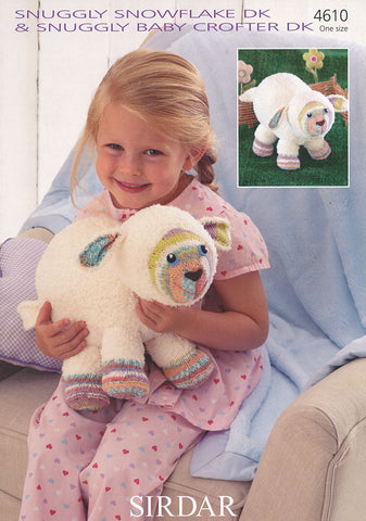 Lamb Toy in Sirdar Snuggly Snowflake DK and Snuggly Baby Crofter DK (4610)