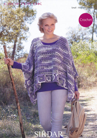 Poncho in Sirdar Crofter DK (7704)