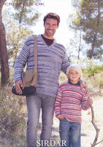 Sweaters in Sirdar Crofter DK (7705)