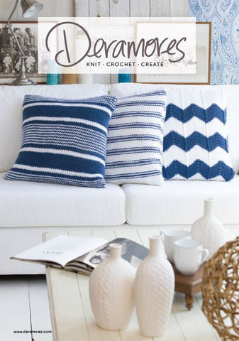 Deramores Studio Chunky Reverse Stockinette Pillow