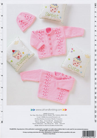 Cardigan, Sweater and Hat in DK (UKHKA119)