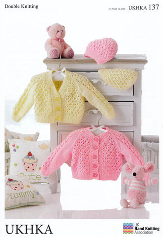 Cardigans and Hat in DK (UKHKA137)