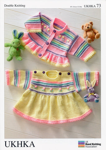 Dress and Cardigan in Baby DK (UKHKA73)