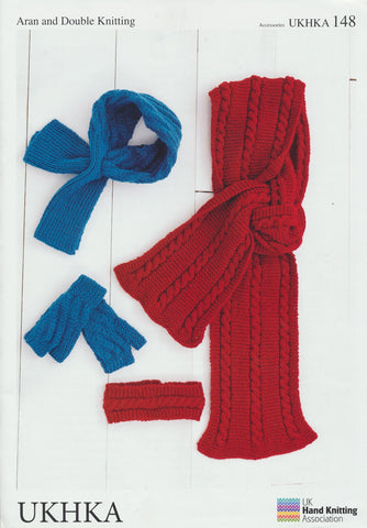 Mittens, Neck Cuff, Headband and Scarf (UKHKA148)