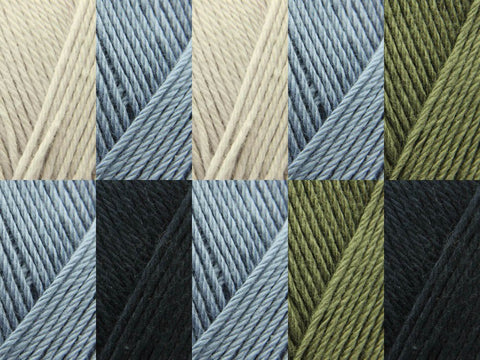 Rowan Crochet Along Colour Pack - Ladies Wrap - Blues Colourway